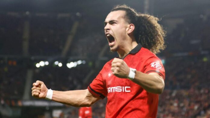 1024-63 Arthur Theate, rennes (foto: AP Photo/Jeremias Gonzalez)