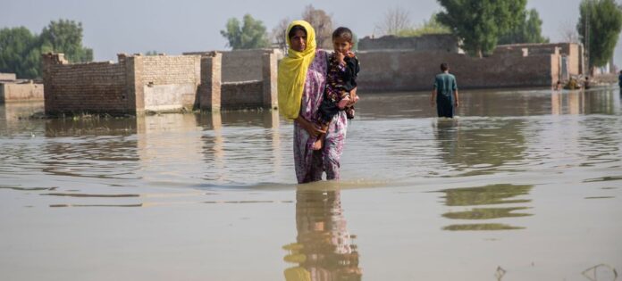 A malária e outras doenças aumentaram após as inundações no início do ano na província de Sindh, no Paquistão A malária e outras doenças aumentaram após as inundações no início do ano na província de Sindh, no Paquistão