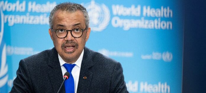O diretor-geral da OMS, Tedros Ghebreyesus